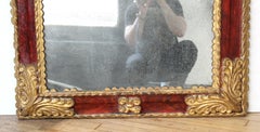 Spanish Baroque Carved and Giltwood Frame Mirror
