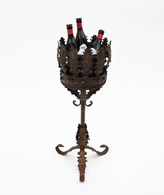 Spanish Baroque Champagne or Wine Cooler Stand Ice Bucket / Drinks Stand