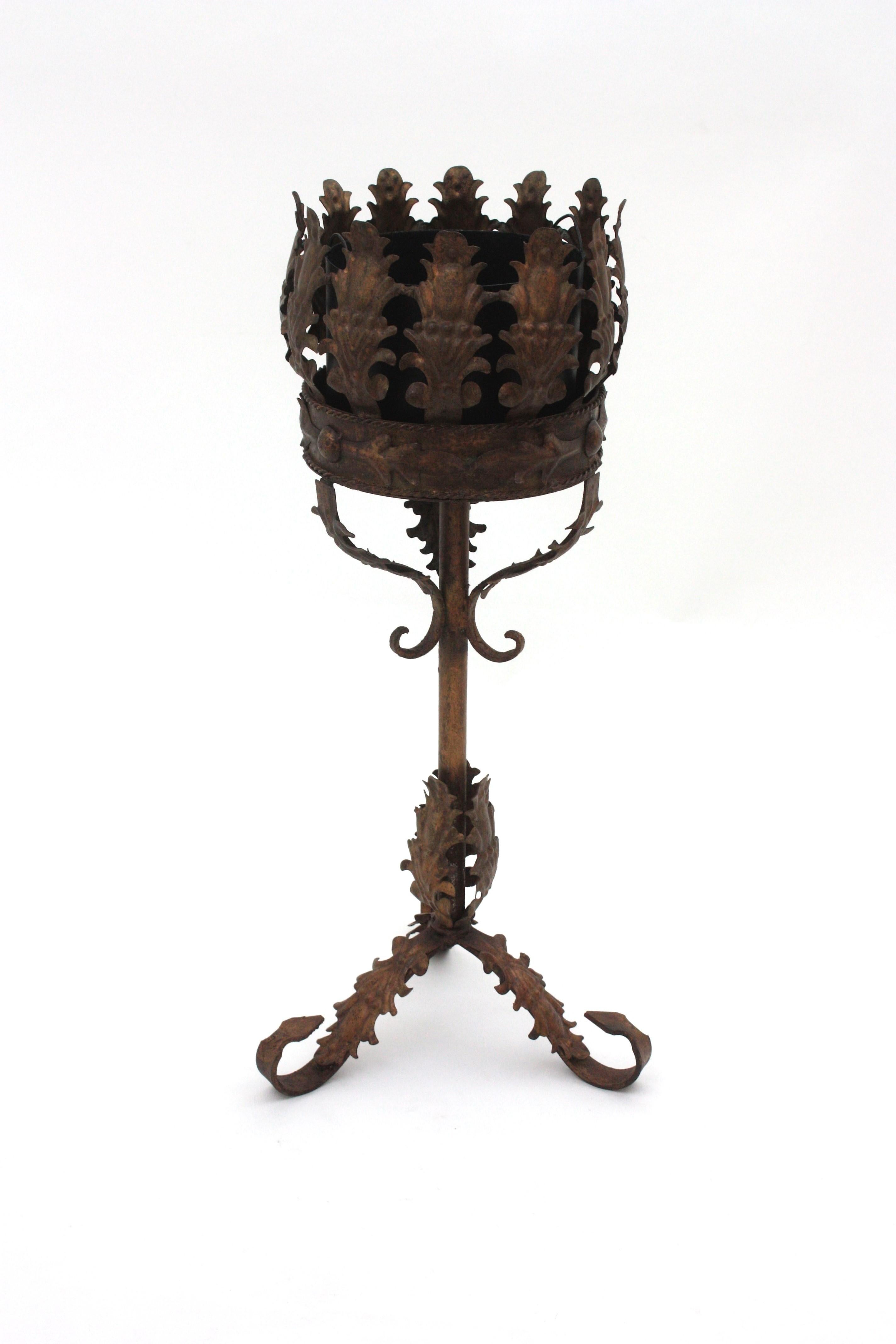 Champañera Barroca Española Soporte para Cubitera de Hierro en venta 8