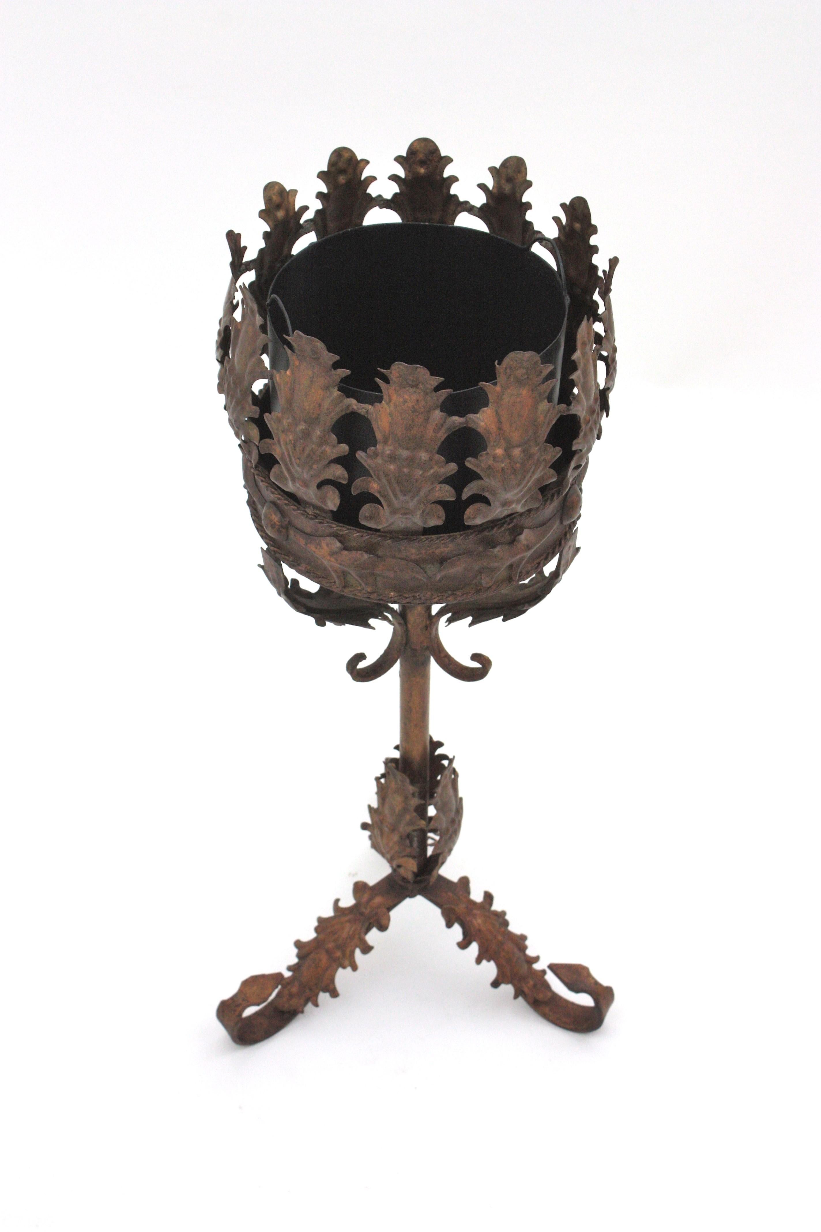 Champañera Barroca Española Soporte para Cubitera de Hierro en venta 1