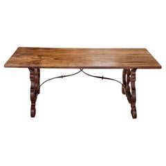 Spanish Baroque Rectangular Trestle Table, c. 1670