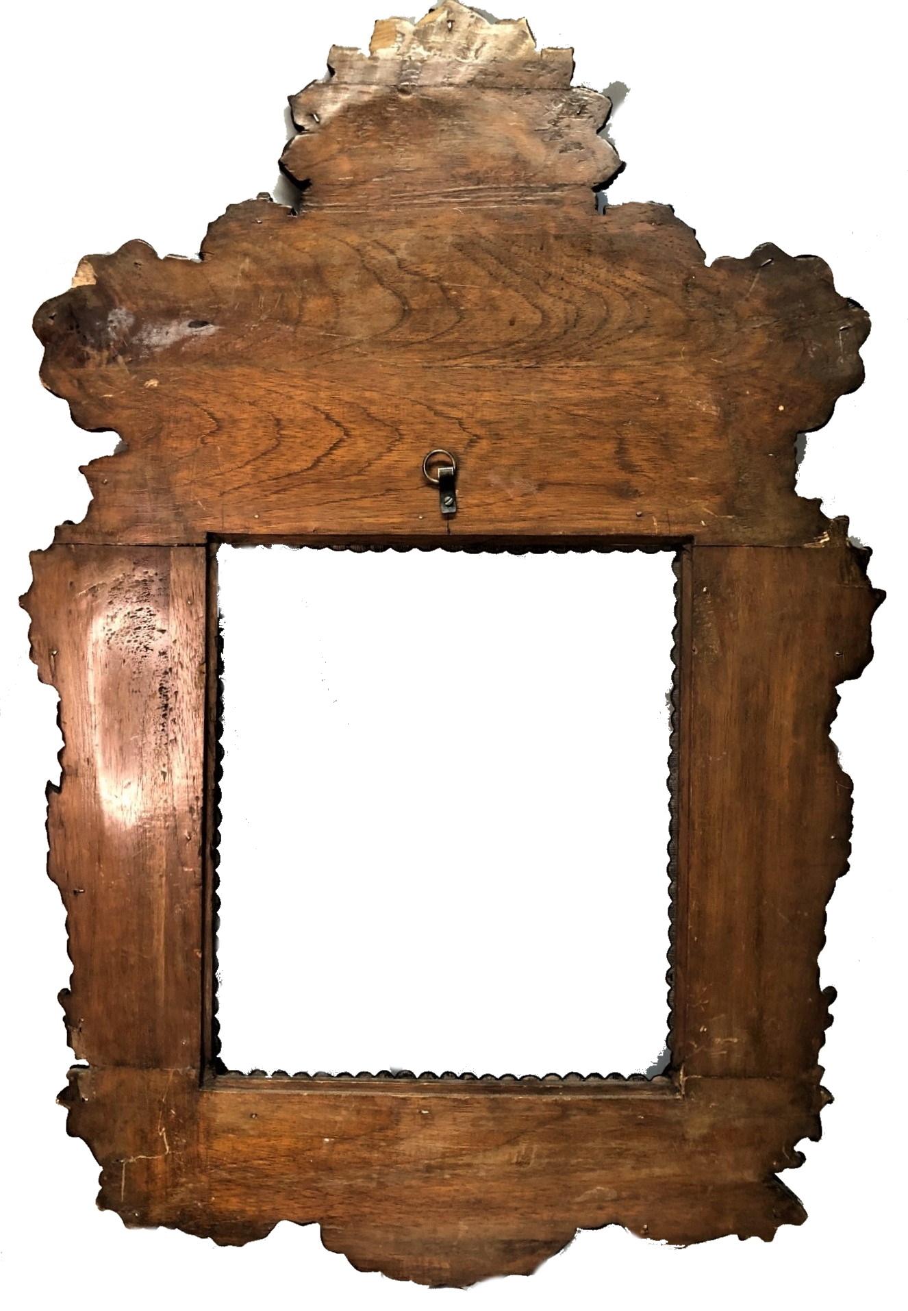 Spanish Baroque Repoussé Silver Mirror/Picture Frame, XVII C. For Sale 2