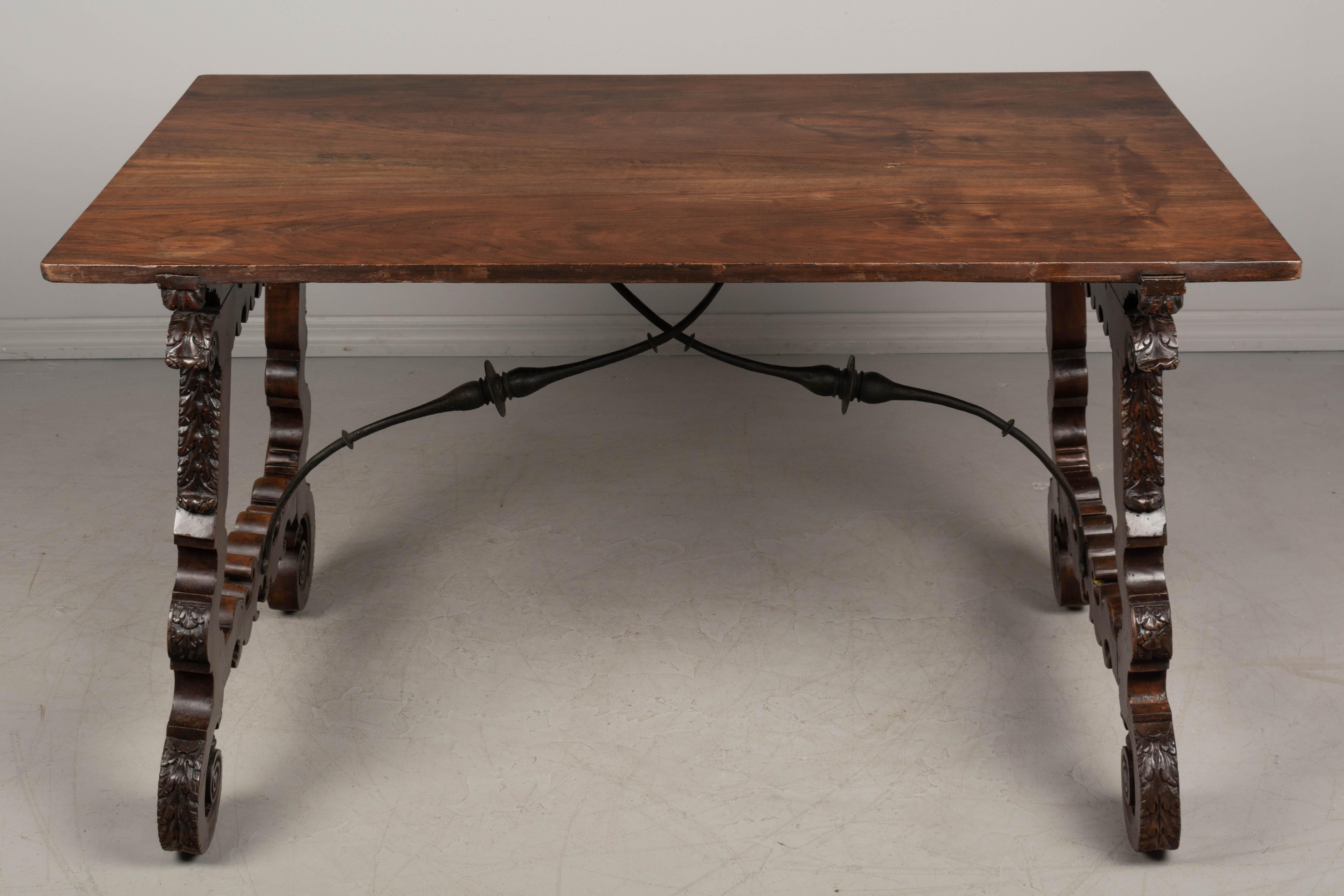 20th Century Spanish Baroque Style Center Table For Sale