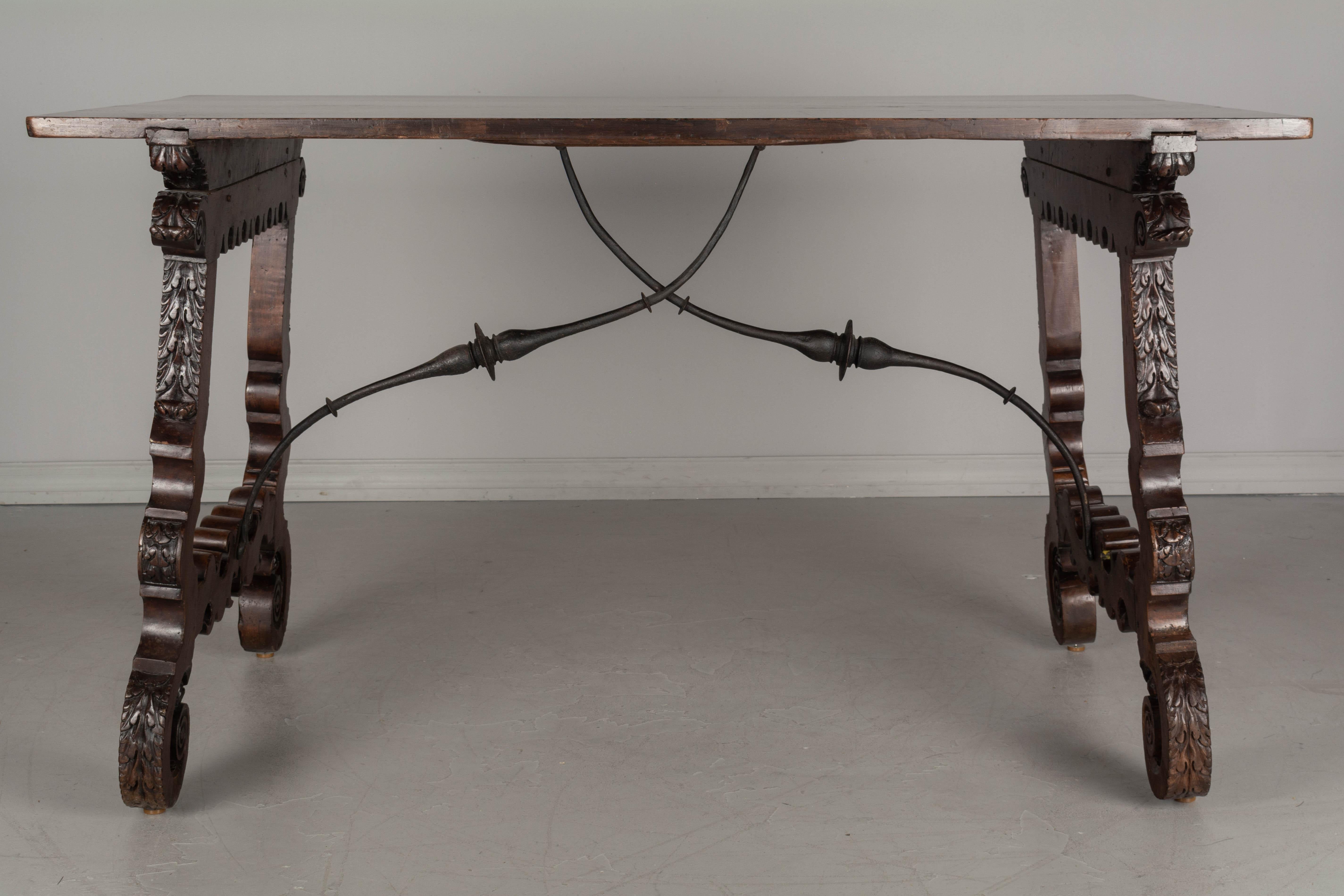 Iron Spanish Baroque Style Center Table For Sale