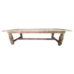 Spanish Baroque Style Dining Table C. 1900