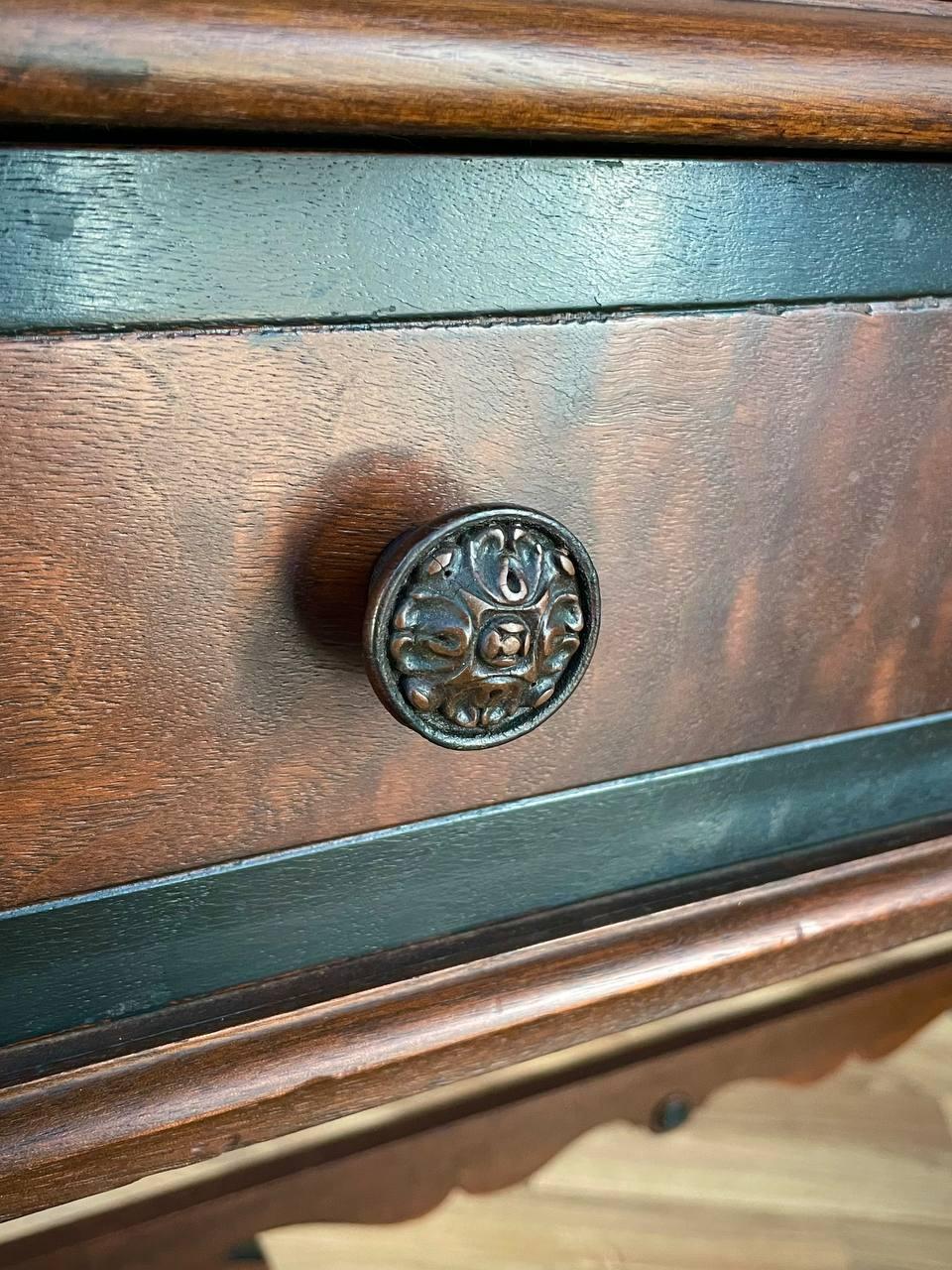 Spanish Baroque Style Drop Front Desk & Bench 4