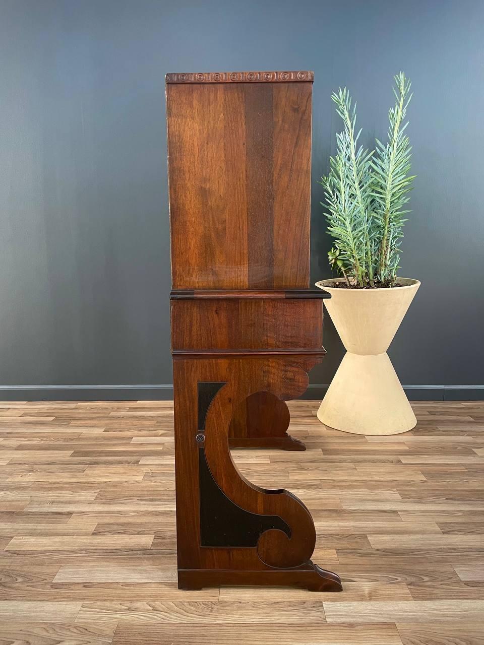 Spanish Baroque Style Drop Front Desk & Bench 1