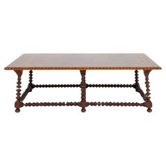 Spanish Baroque Style Parquetry Low Table, 20th C.