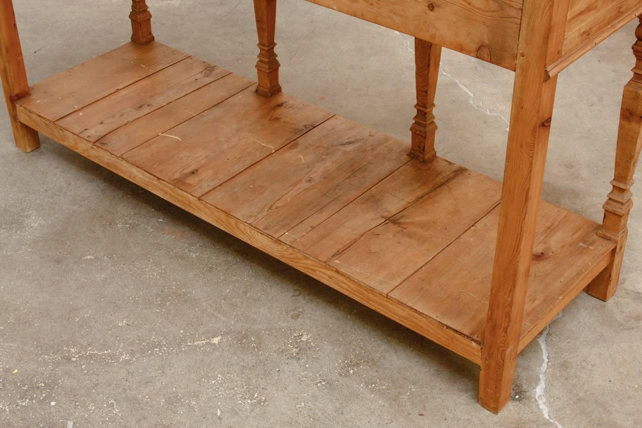 Spanish Baroque Style Pine Console Table or Server 2