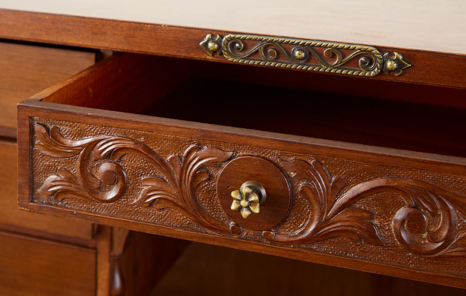 Spanish Baroque Style Vargueño Cabinet Desk on Stand 6
