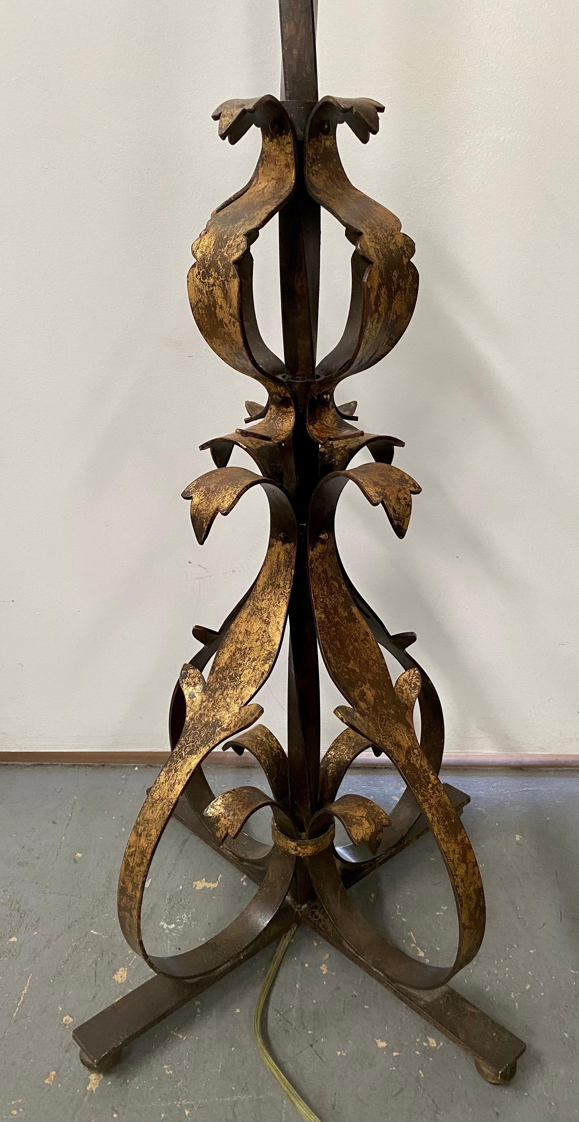 Spanish Baroque Style Wrought Iron Floor Lamp by Fine Art Lighting, a Pair 10