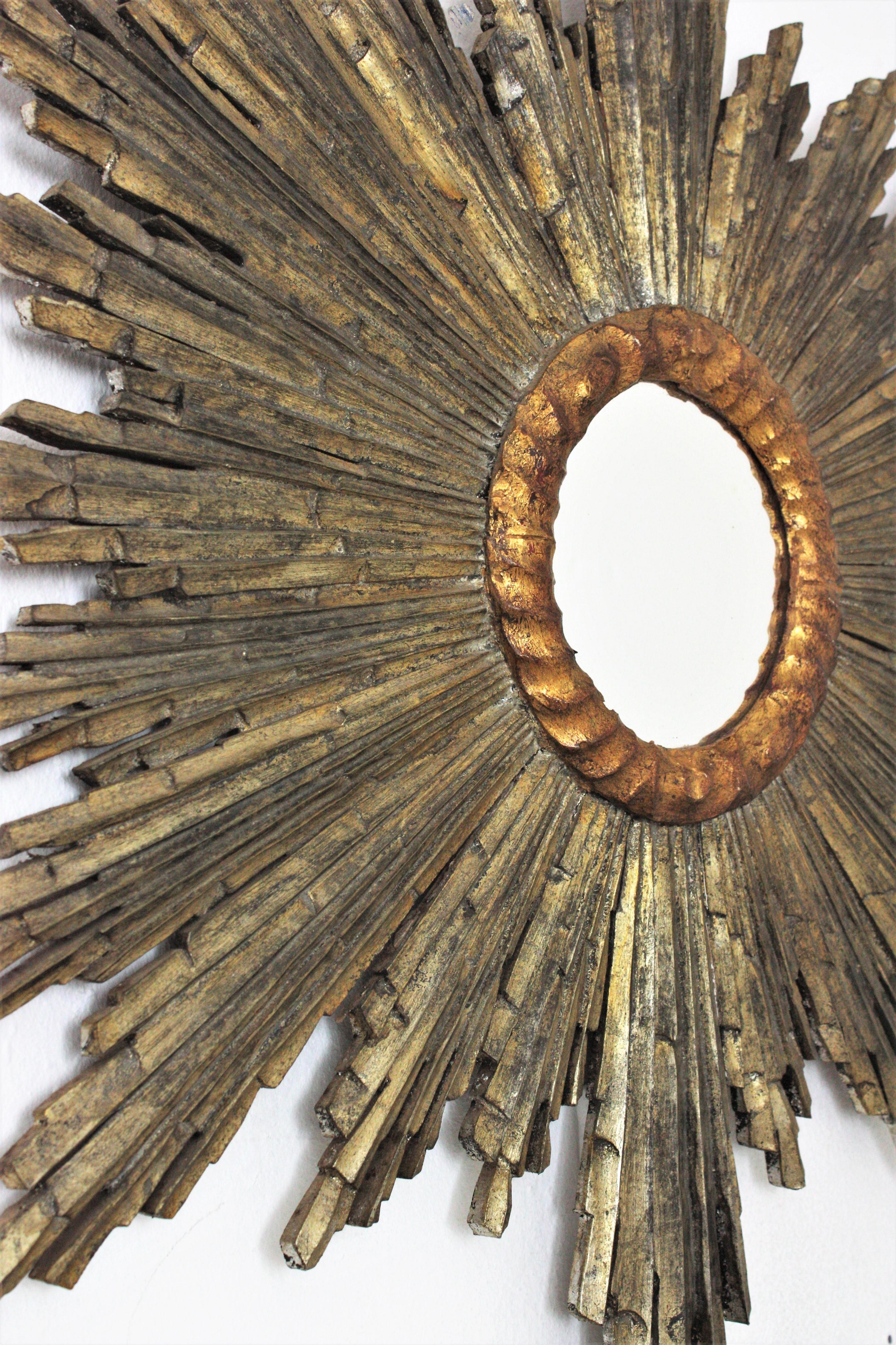 sunburst mirror gold