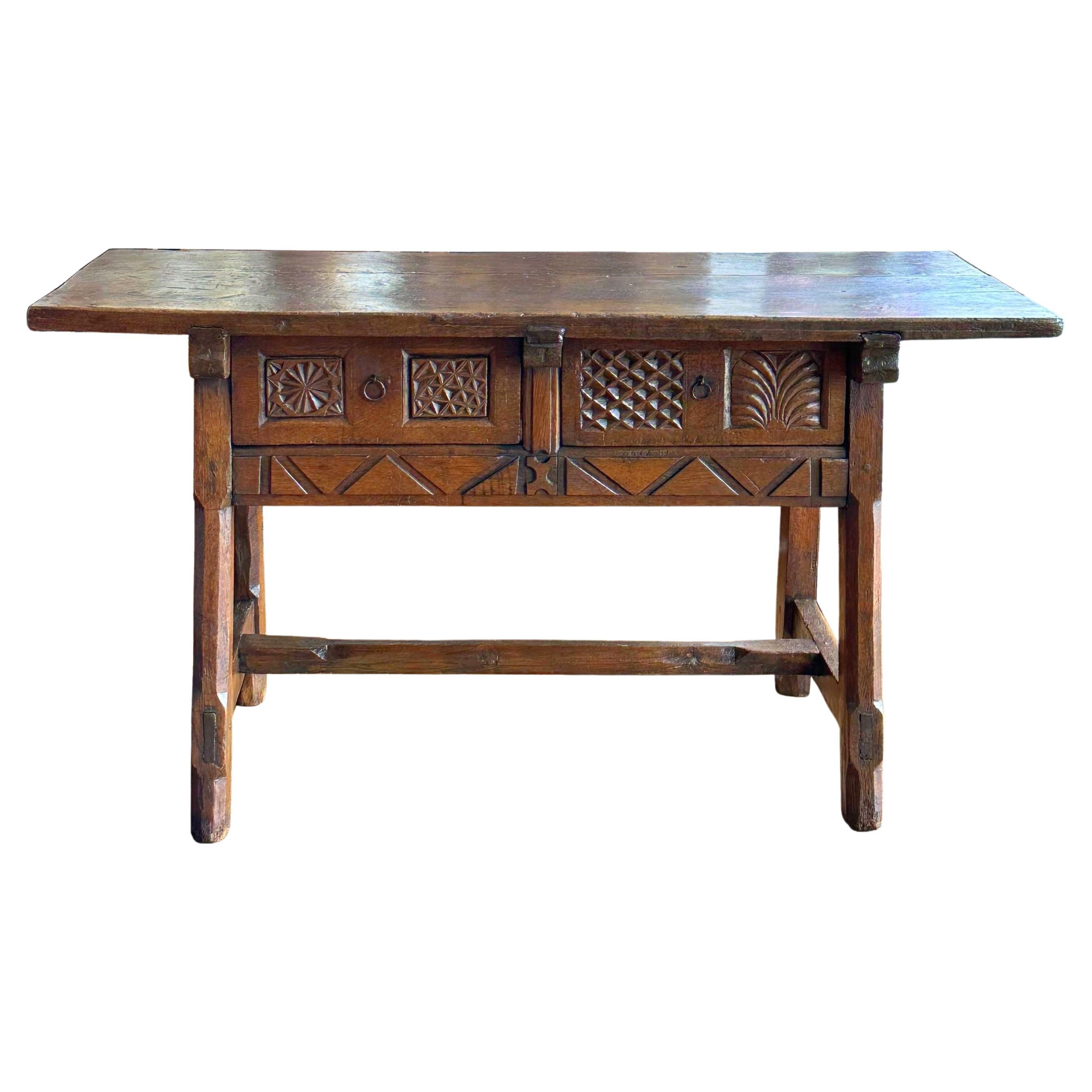 Spanish Baroque Table, circa 1720 For Sale