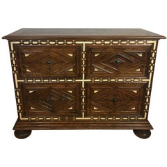 Spanish Baroque Walnut Chest Late 17th-Early 18th Century