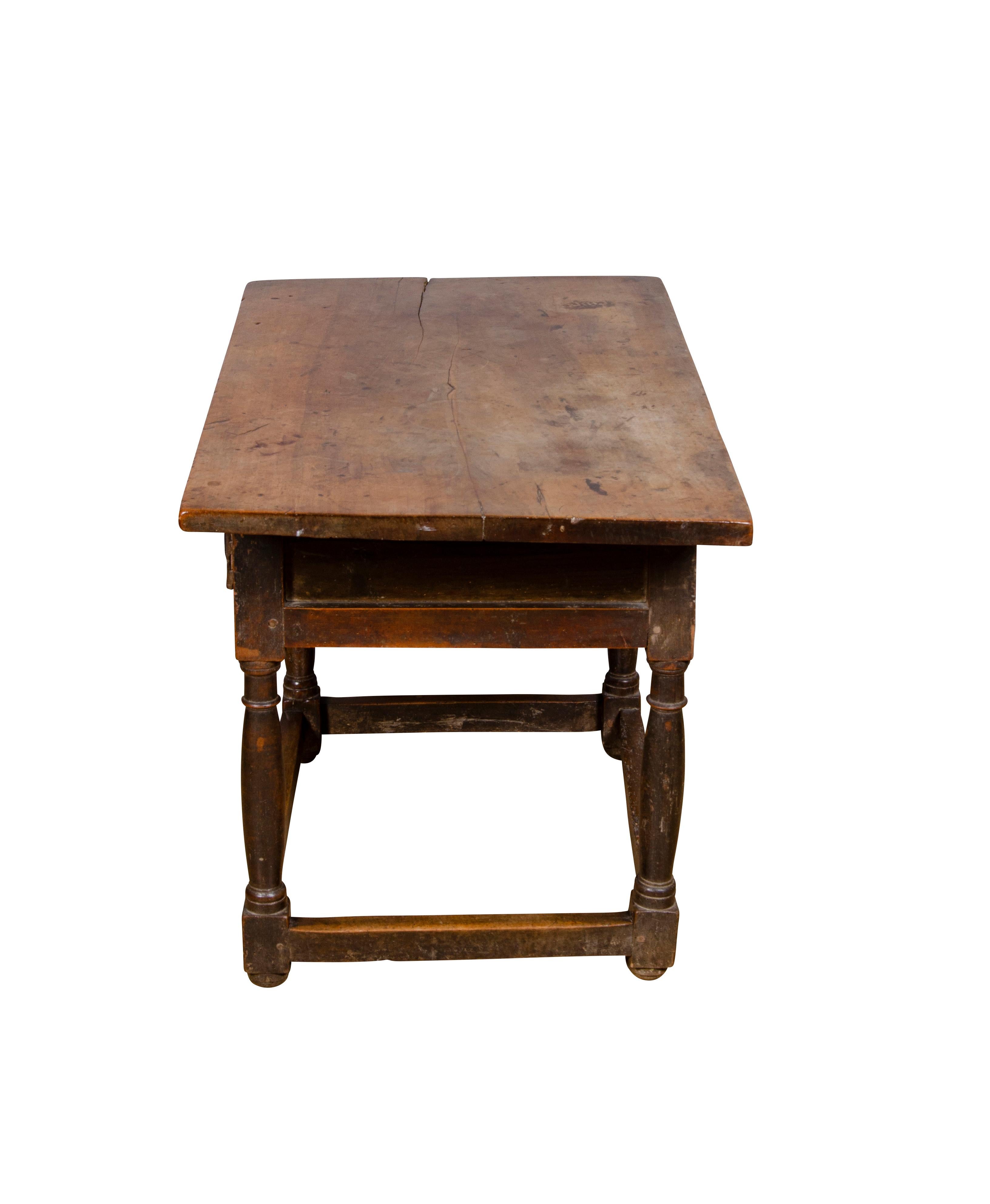 Spanish Baroque Walnut Table For Sale 8