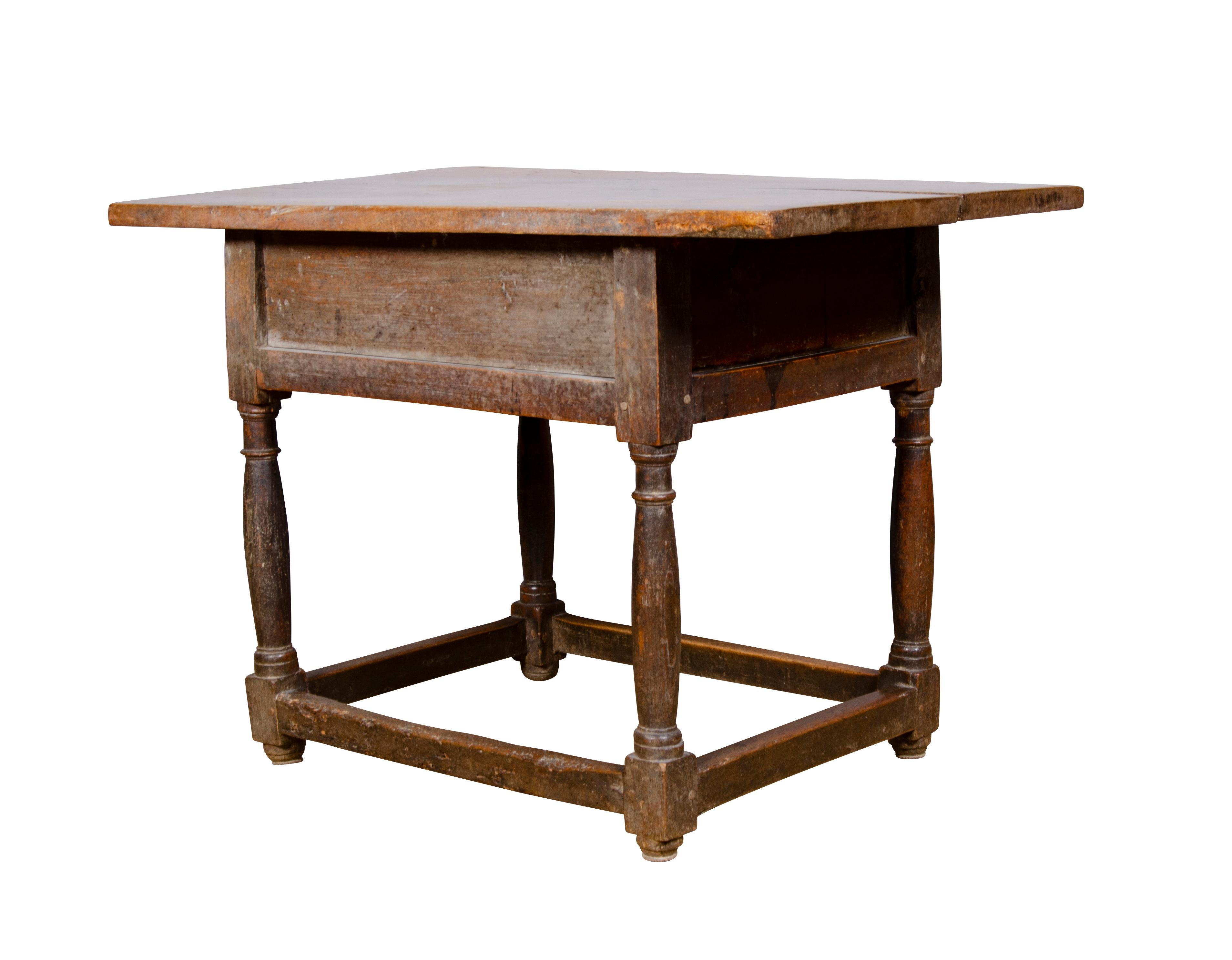Spanish Baroque Walnut Table For Sale 5