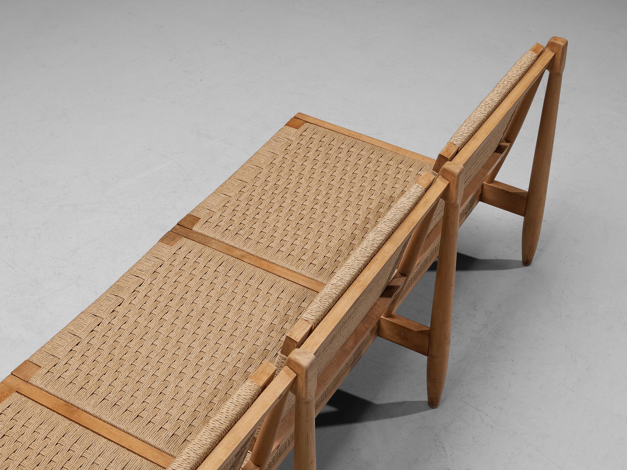 Spanish Bench in Wood and Straw 1