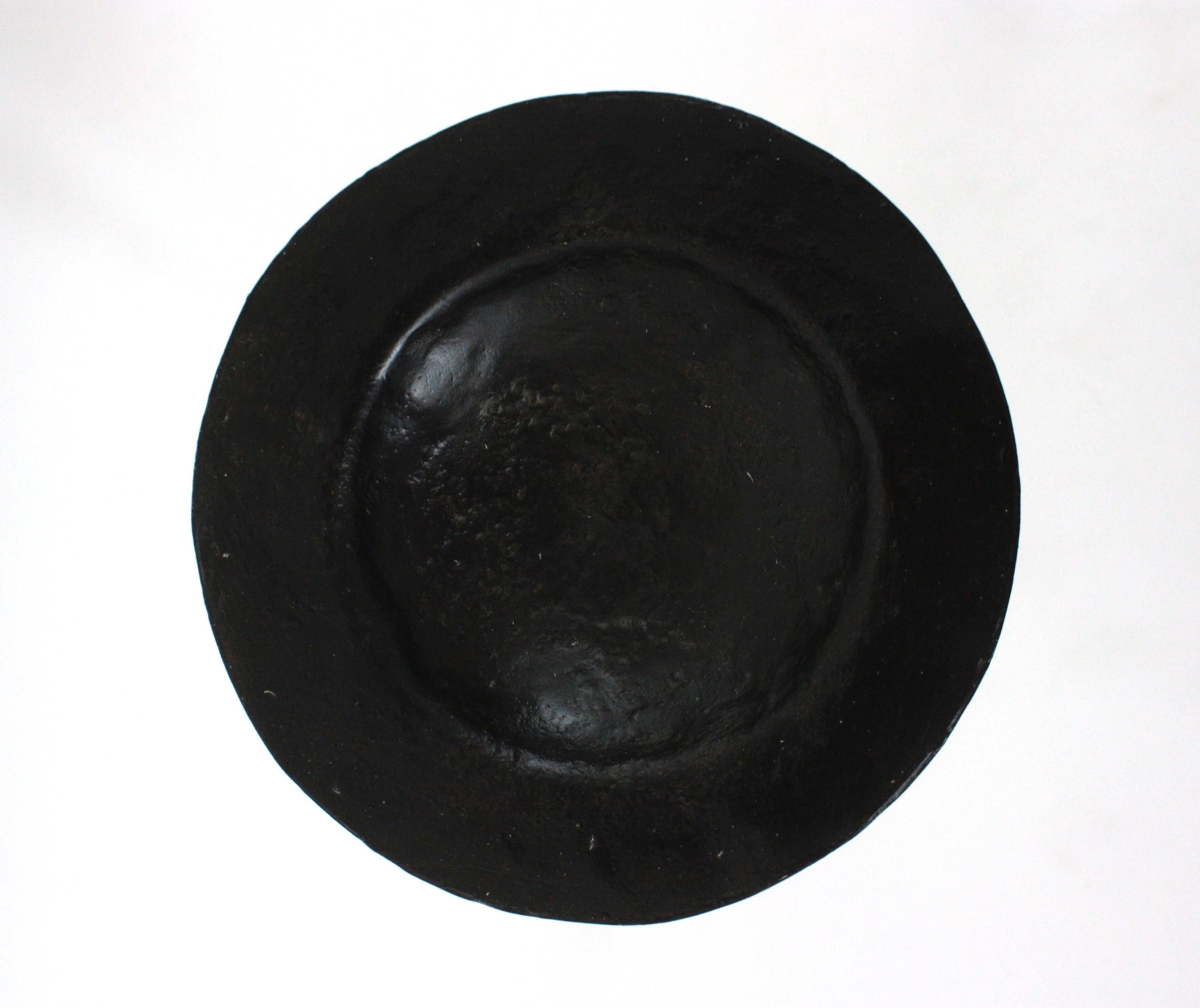 Table à boissons, table d'appoint ou d'appoint en fer forgé, 1940s en vente 2