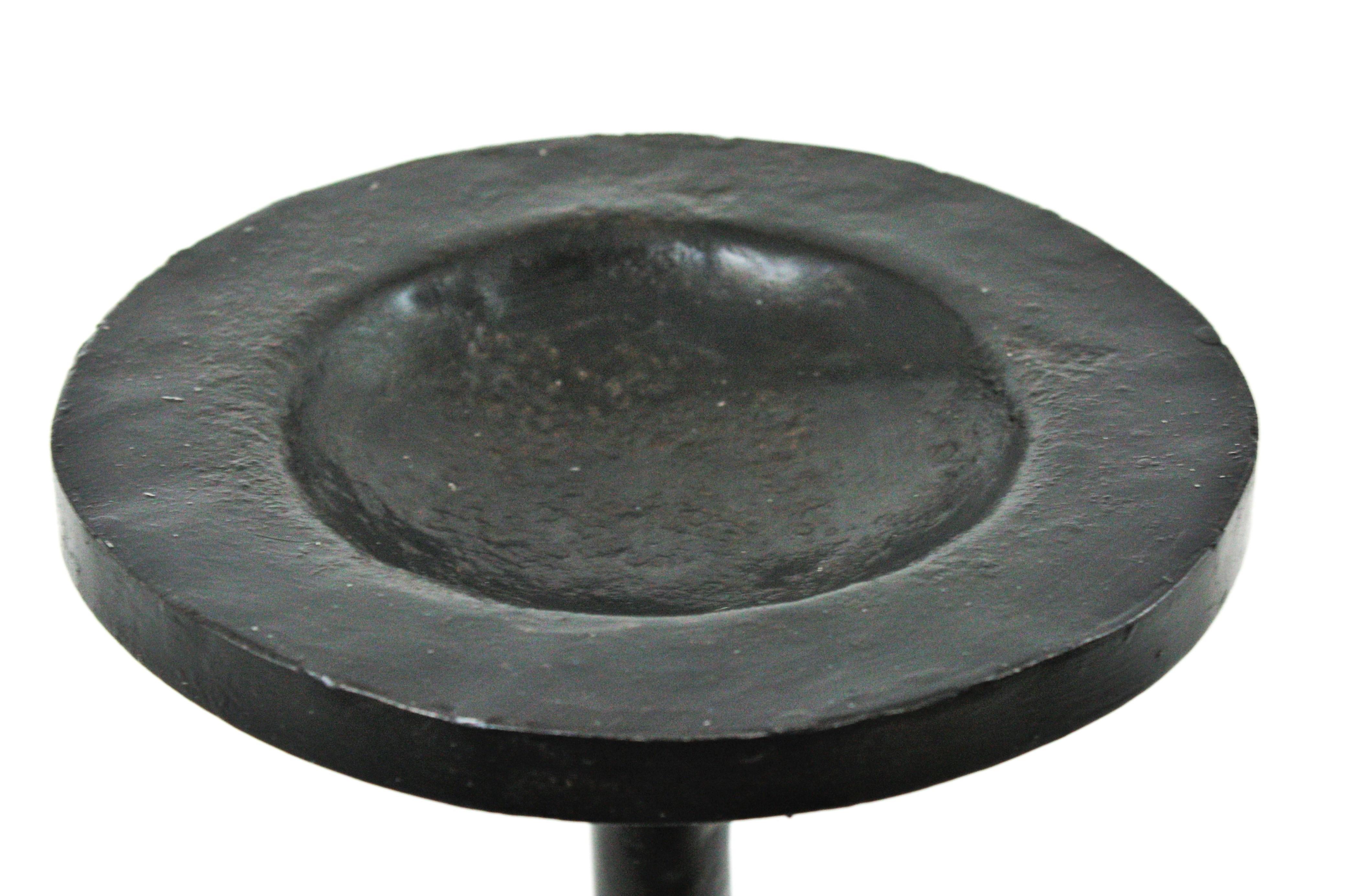 Table à boissons, table d'appoint ou d'appoint en fer forgé, 1940s en vente 9