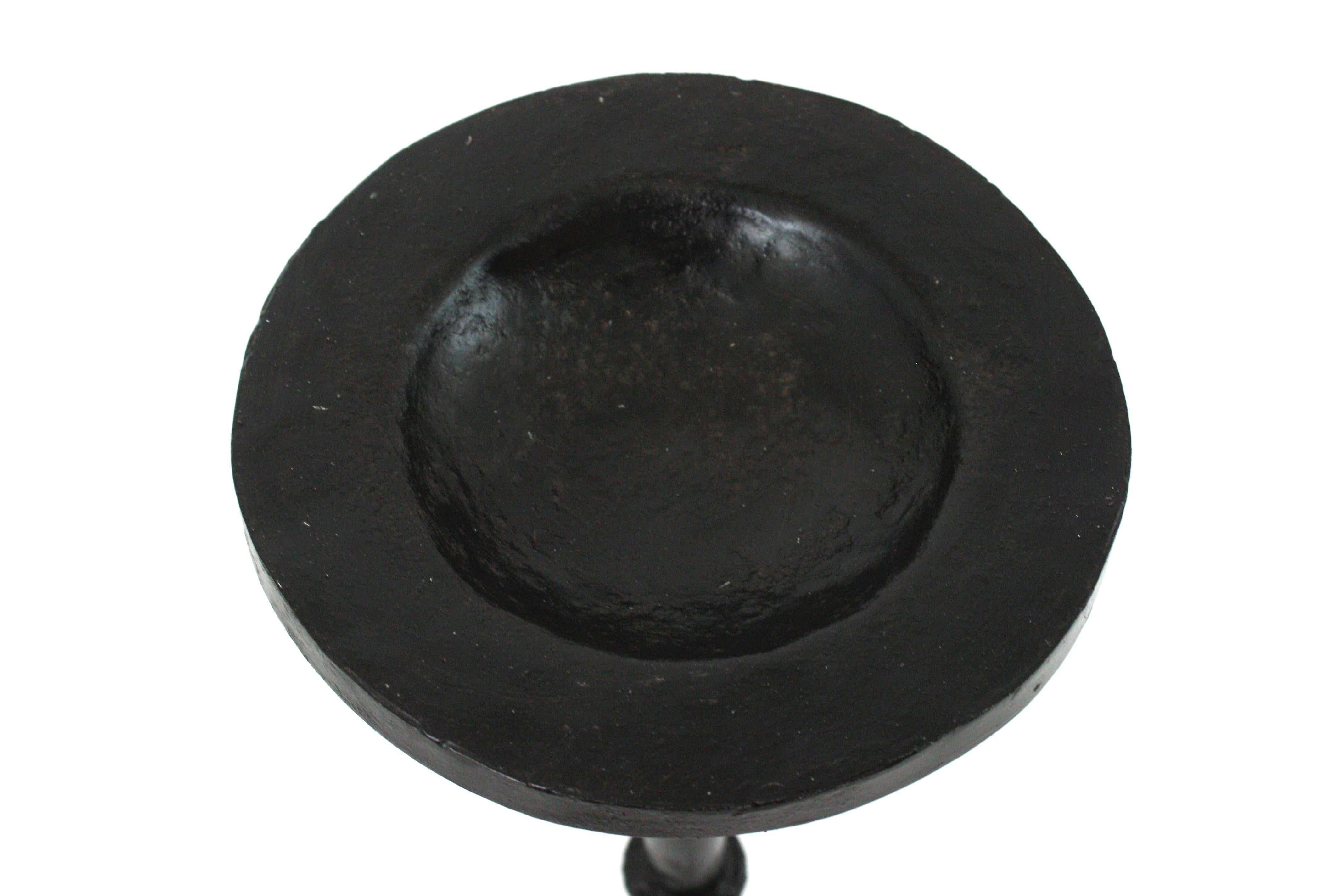 Espagnol Table à boissons, table d'appoint ou d'appoint en fer forgé, 1940s en vente