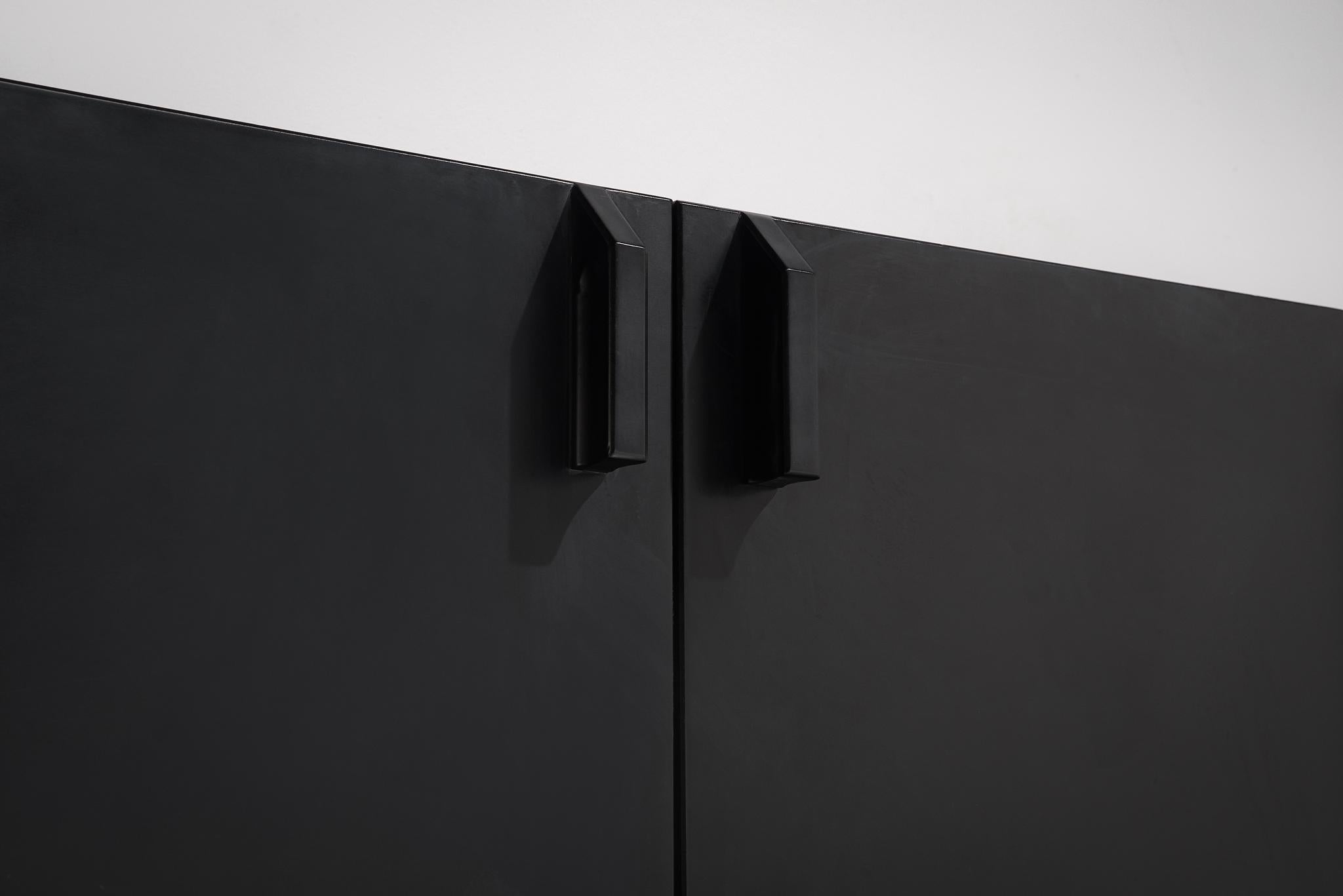 Spanish Black Satinated Sideboard by José Martínez-Medina 2