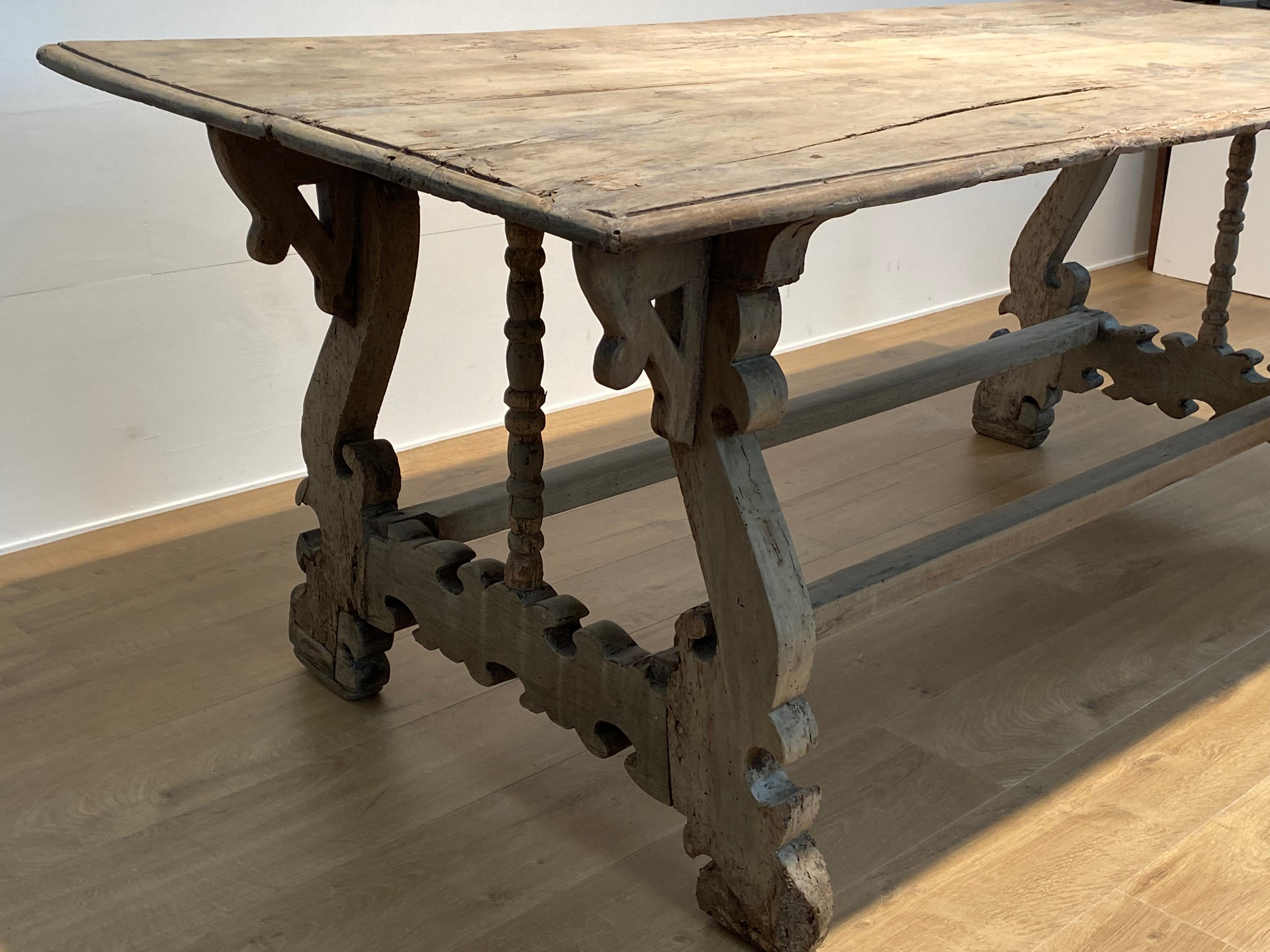 19th Century Spanish bleached Center Table For Sale