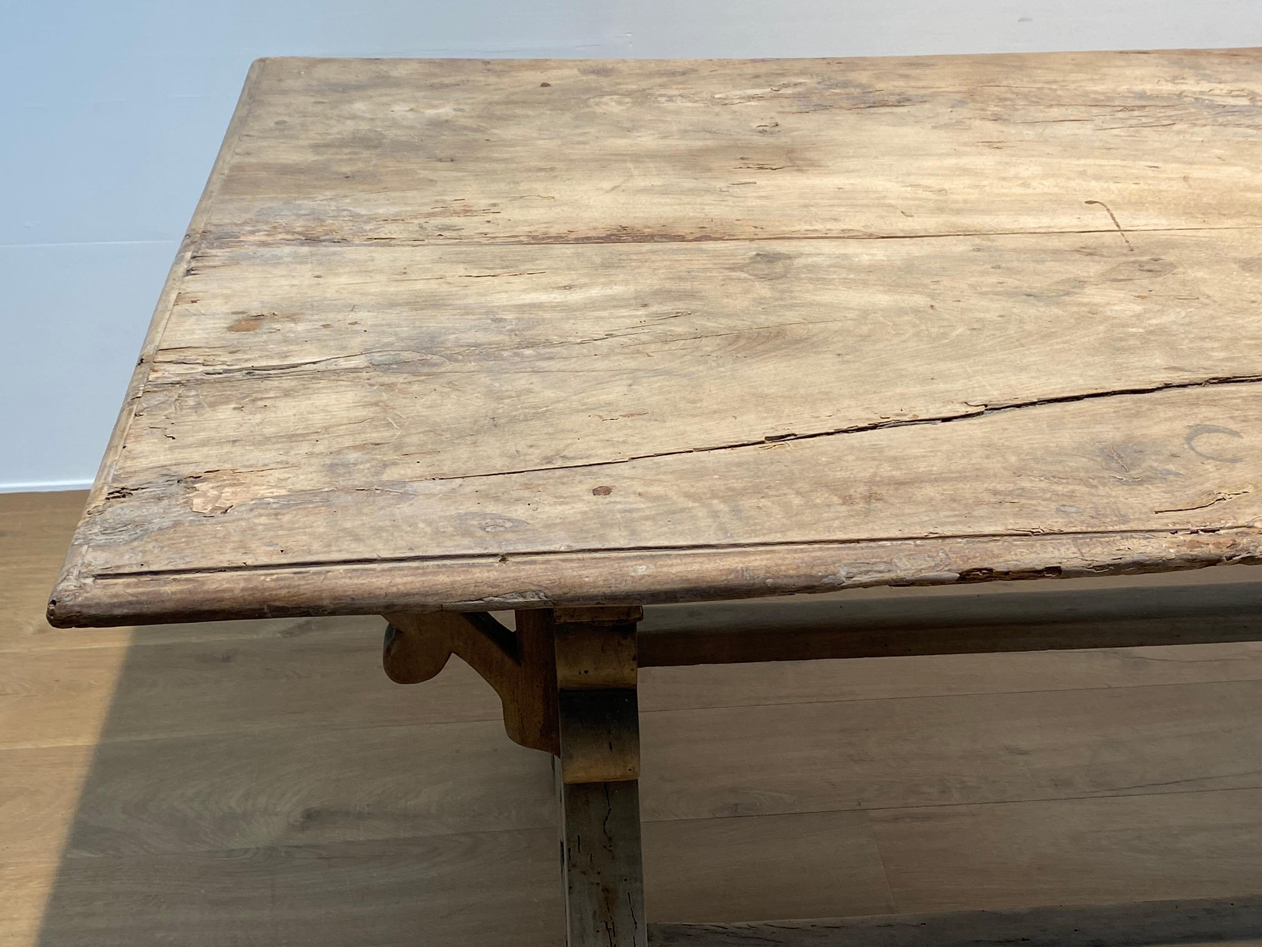 Chestnut Spanish bleached Center Table For Sale