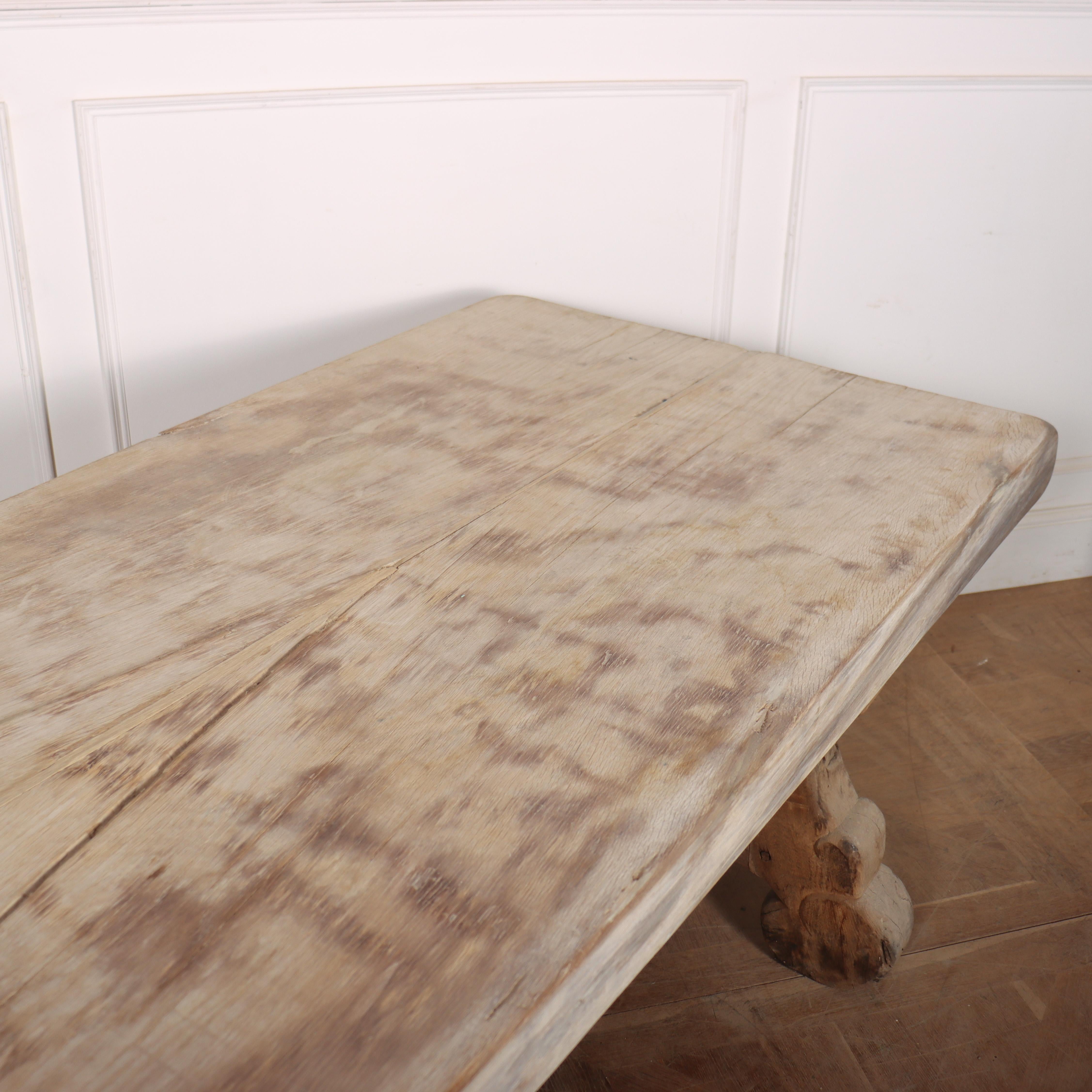 Spanish Bleached Oak Dining Table 2