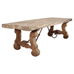 Spanish Bleached Oak Dining Table
