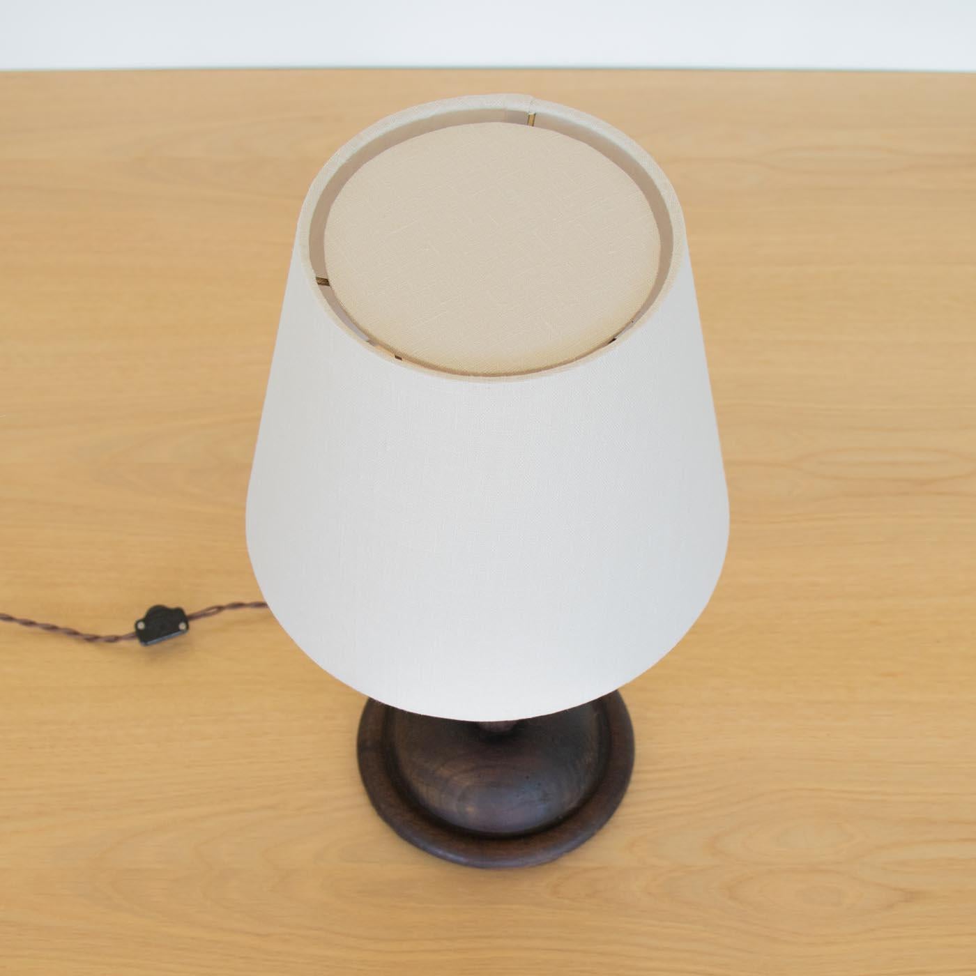 Lin Lampe de table espagnole en bois de Bobbin en vente