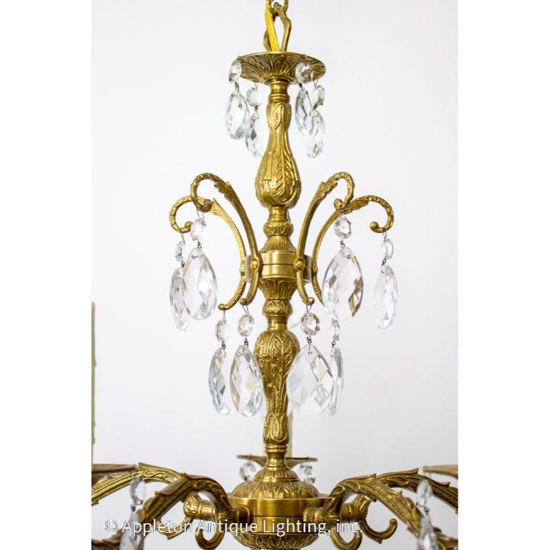 spanish brass chandelier history