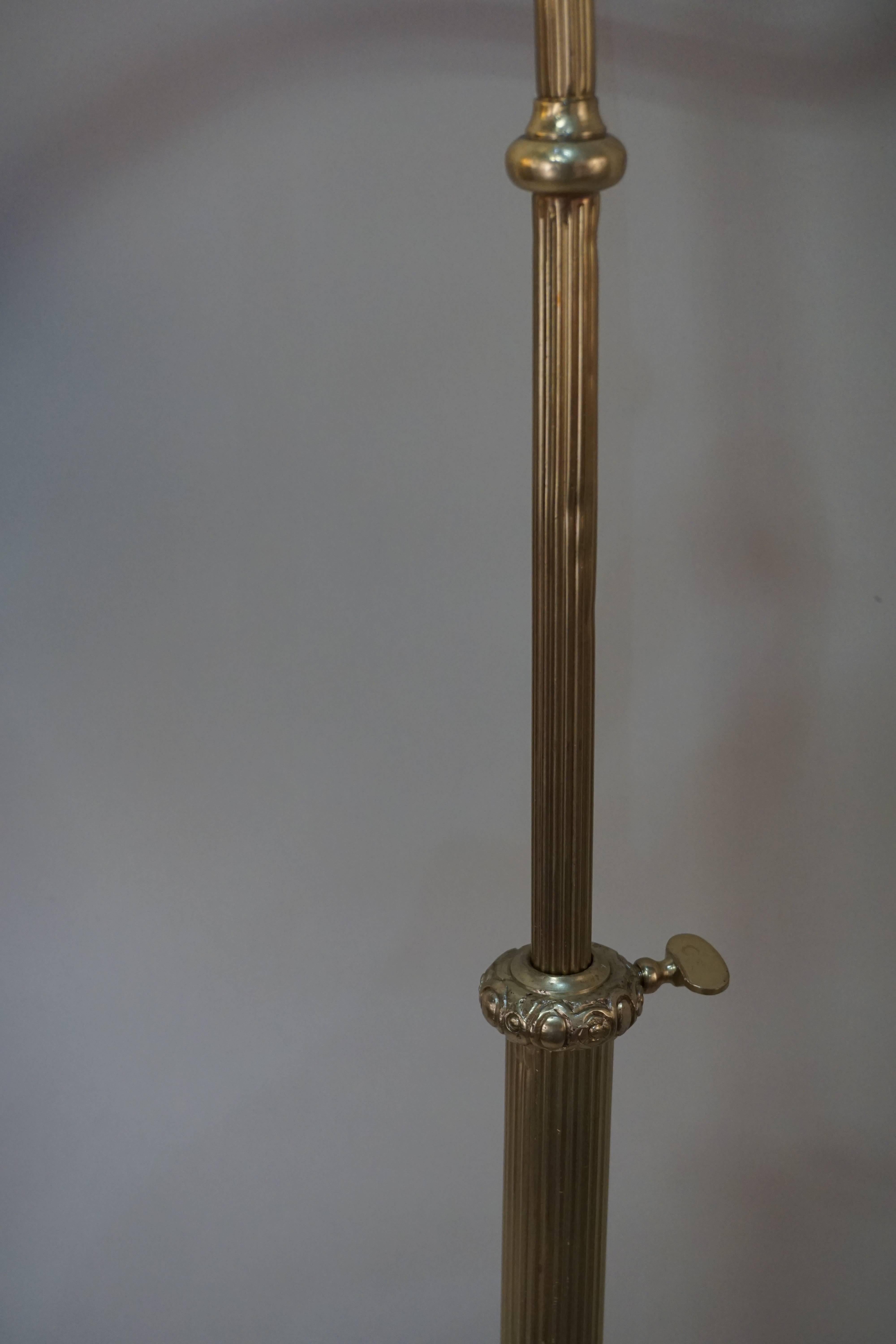 Mid-20th Century Spanish Bronze Adjustable Floor Lamp