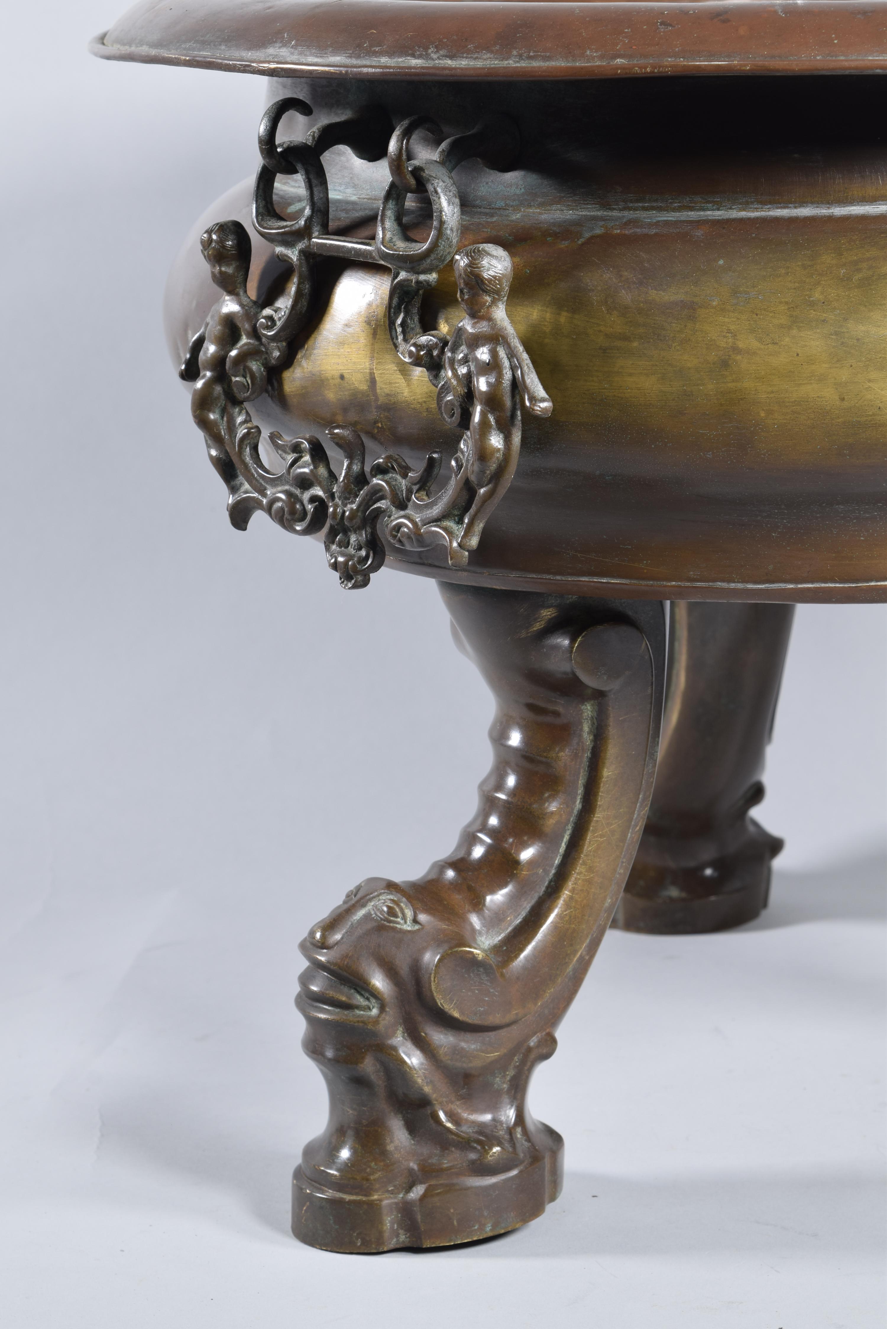 Brasero espagnol en bronze, XVIIIe siècle en vente 2
