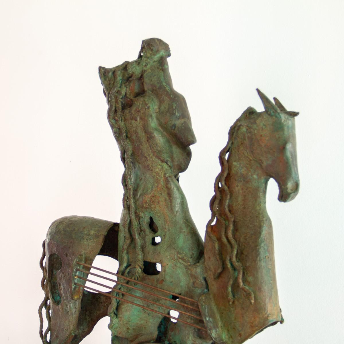 Classical Greek Spanish Bronze Sculpture by Oscar Estruga, circa 1979