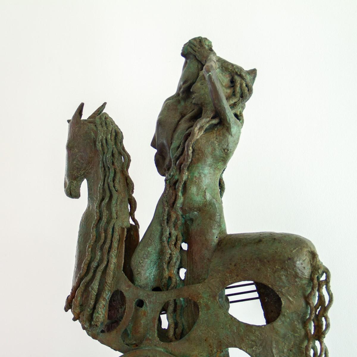 Spanish Bronze Sculpture by Oscar Estruga, circa 1979 In Good Condition In Donhead St Mary, Wiltshire