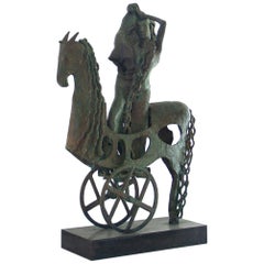 Spanish Bronze Sculpture by Oscar Estruga, circa 1979