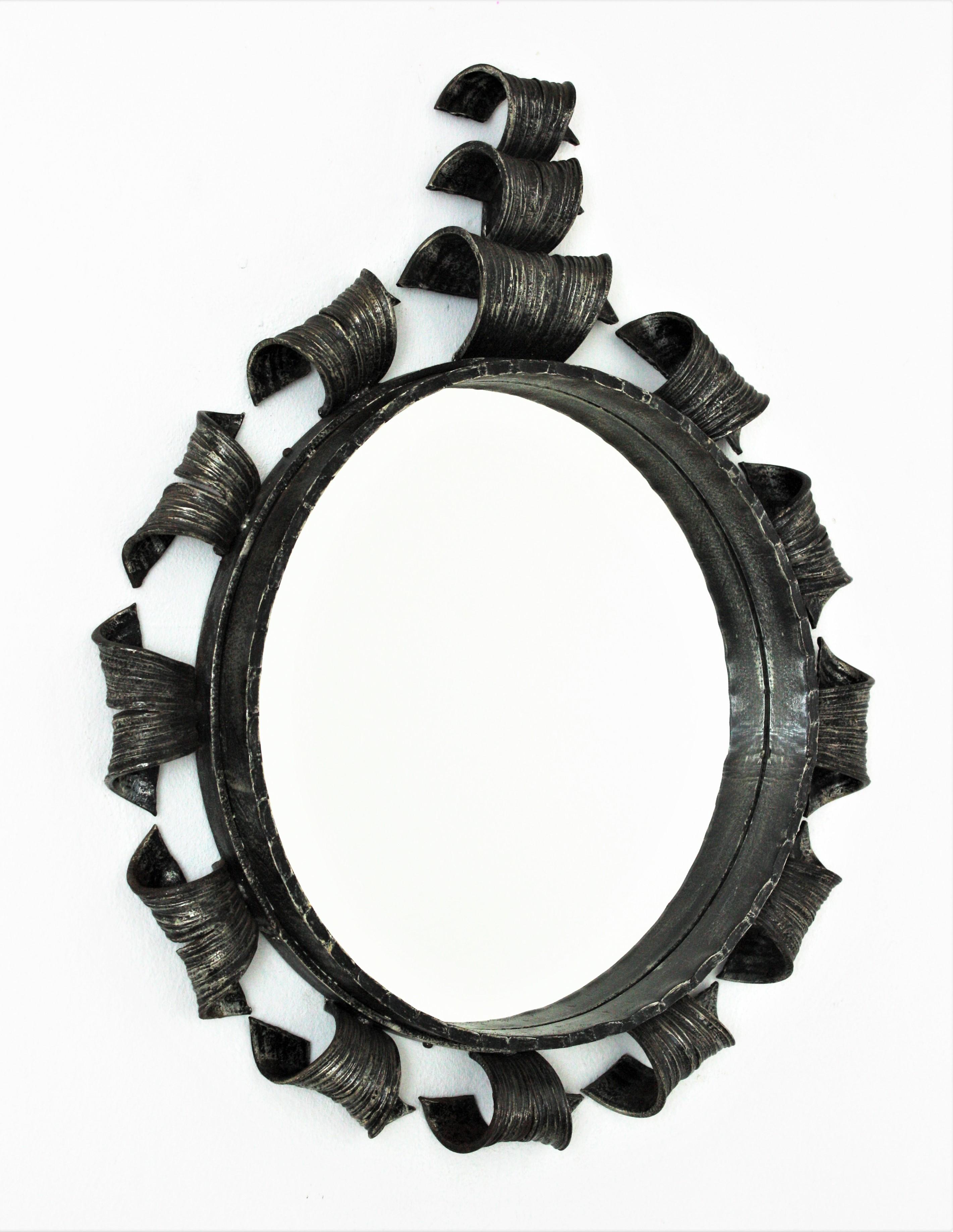 hand forged iron mirrors
