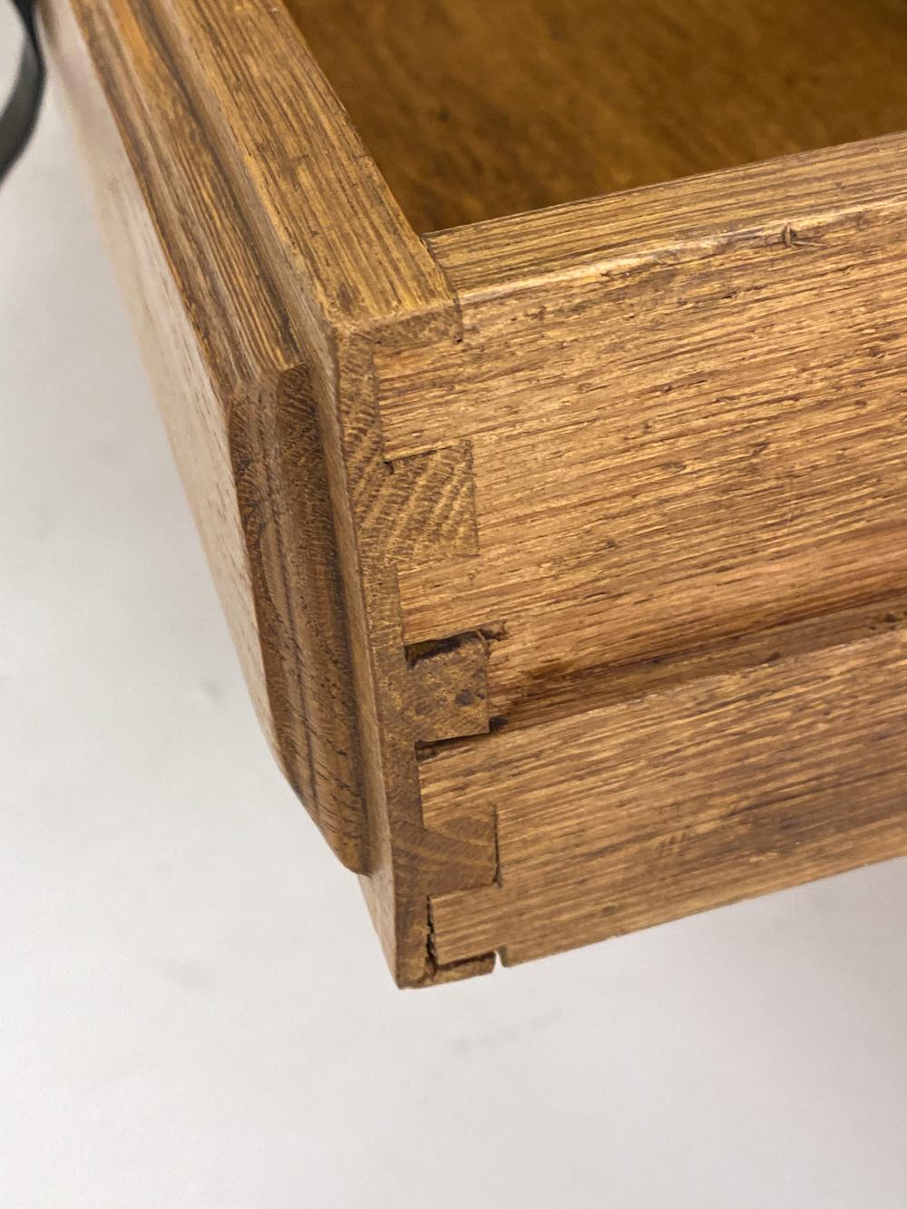 20th Century Spanish Brutalist Oak Highboard, Circa 1970's