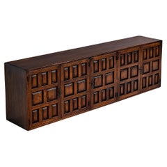 Spanish Brutalist Sideboard in Oak