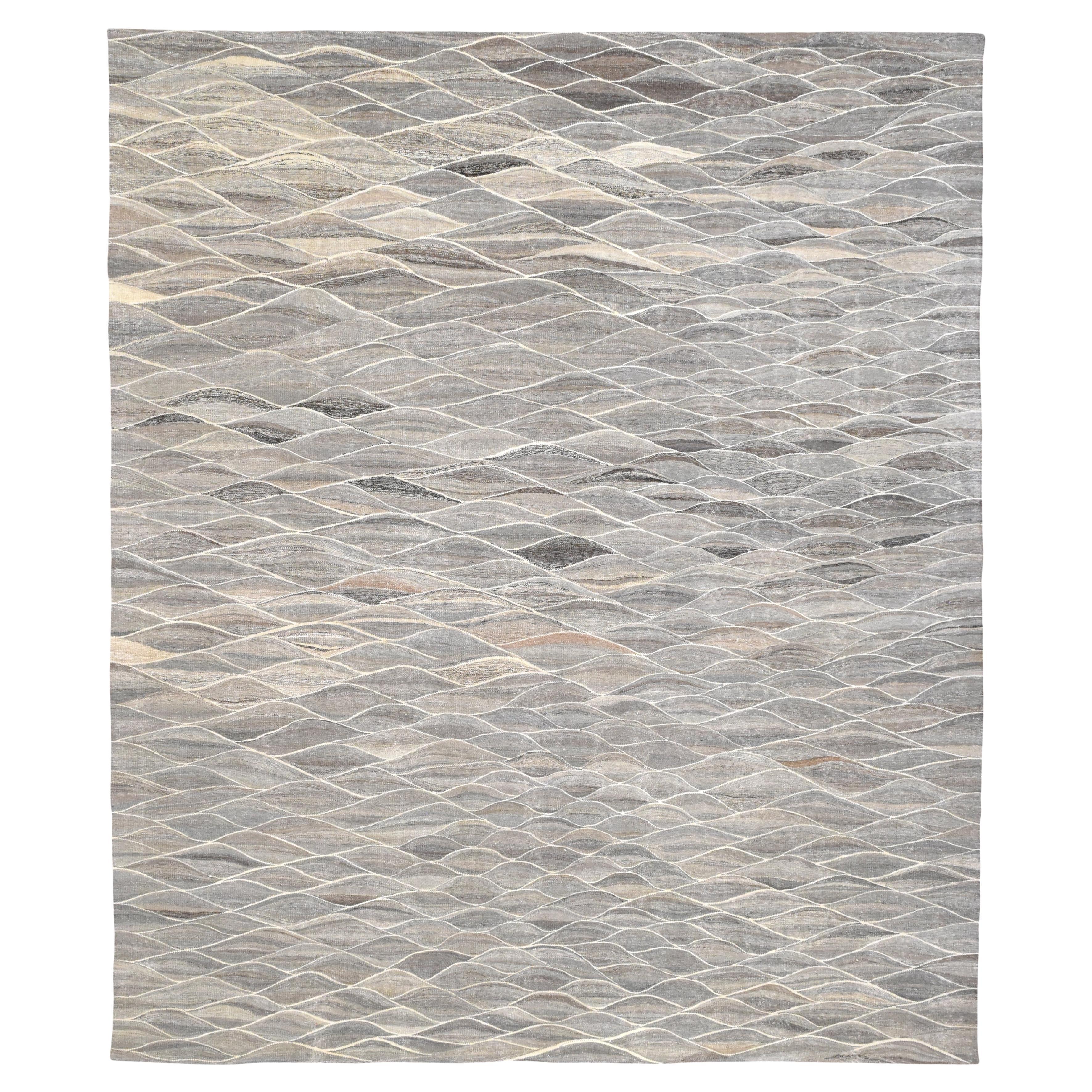 Spanischer, kalifornisch inspirierter Kelim 11'9''x14'