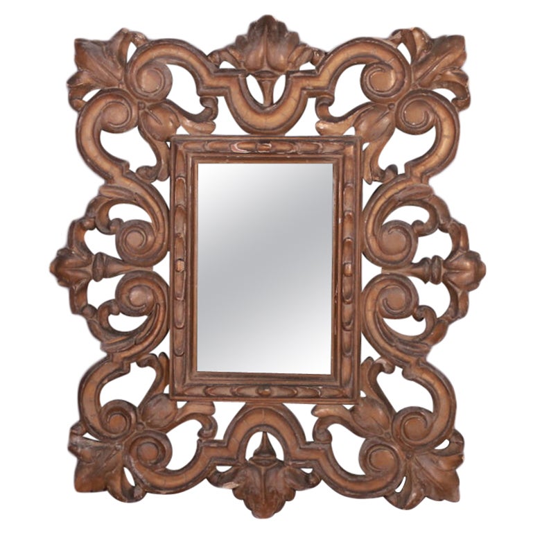 Spanish Carved and Gilded Mirror