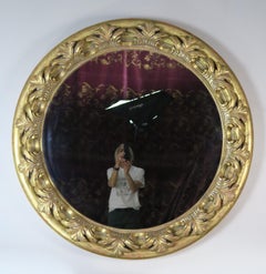 20th Century Spanish Carved Giltwood Mirror