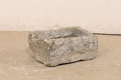 Spanish Carved-Stone Garden Trough, Early 20th Century