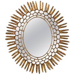 Spanish Carved Sunburst Mirror