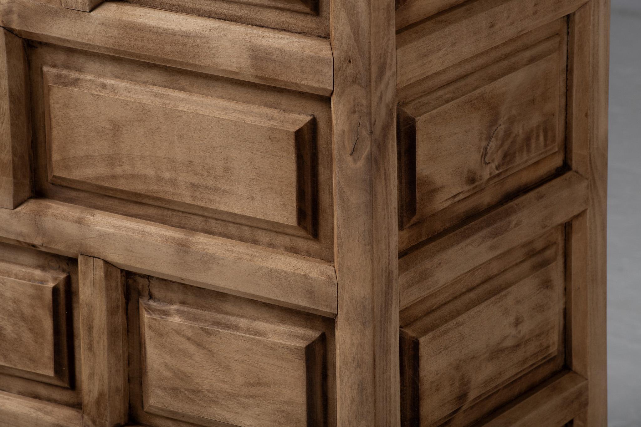 Mid-20th Century Spanish Carved Walnut Draper’s Counter, Castilian Revival, 1930s For Sale