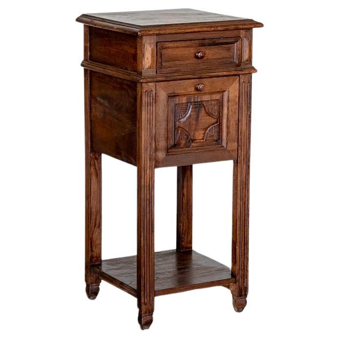 Spanish Carved Wood End Table