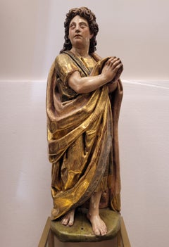 Spanish Carving of Saint John the Evangelist, School of Juan de Ancheta