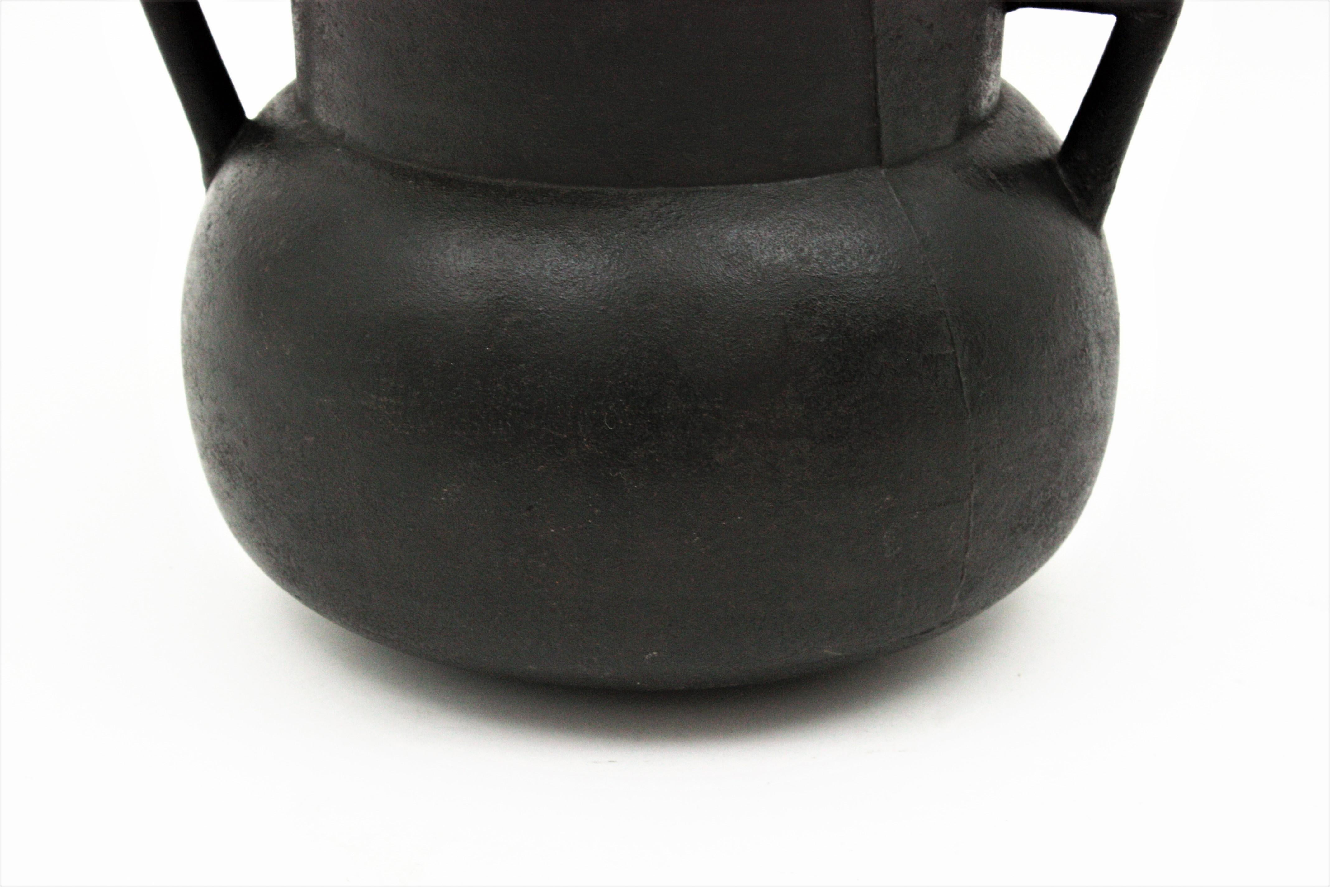 Spanish Cast Iron Cauldron Pot or Vessel For Sale 6
