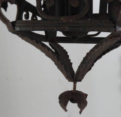 Spanish Cast Iron Light Fixture