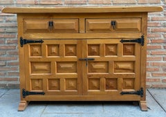 Spanish Catalan Carved Walnut Chest of Drawers, 1940s